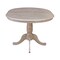 International Concepts Round 36 in Rd Top Pedestal Table, 12 in Leaf, 28.9 inH, Dining Ht, Washed Gray Taupe, 36 W, 48 L, Wood K09-36RXT - alternate 6